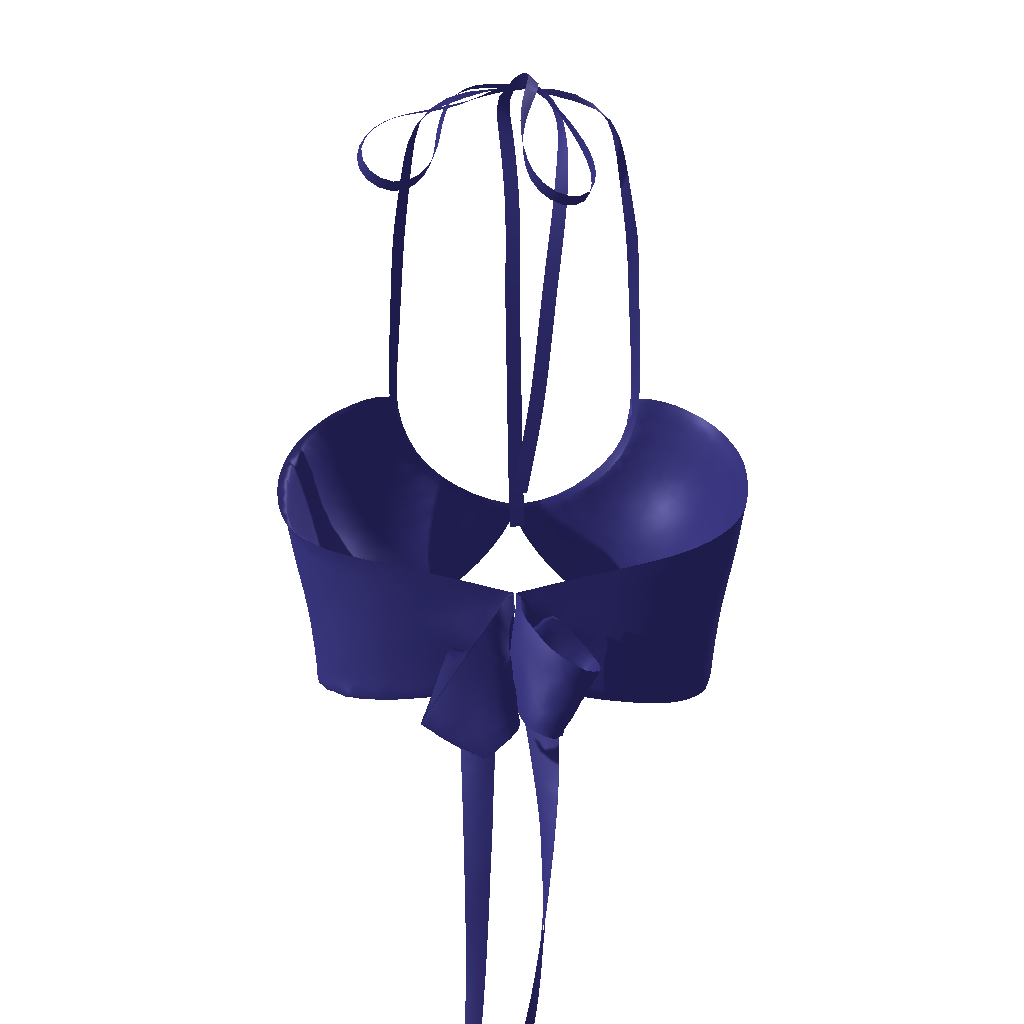 Navy Blue Rose Halter