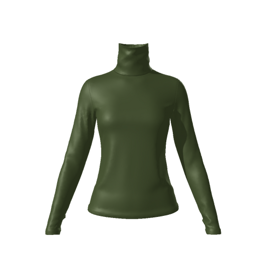 Deep Olive Turtleneck