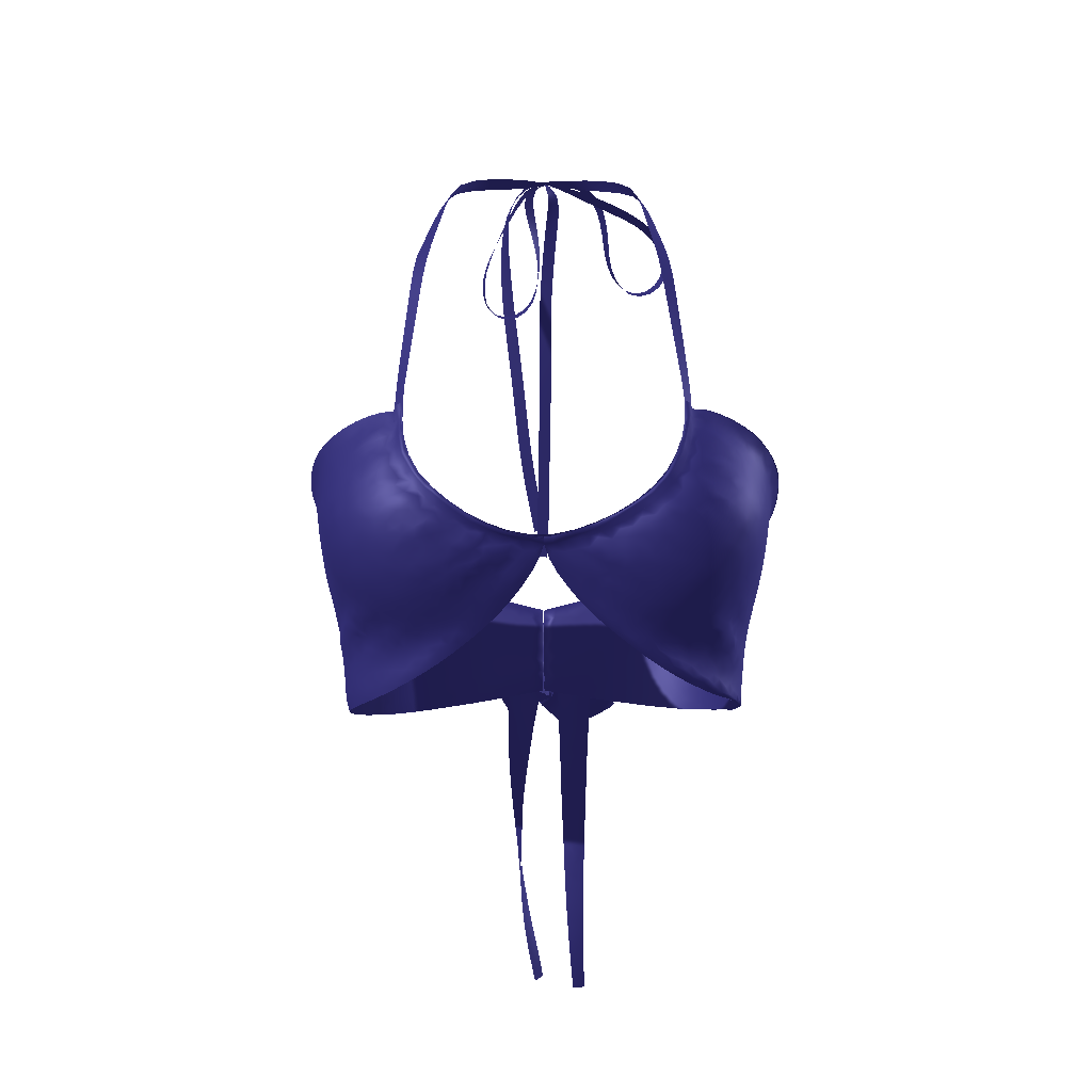 Navy Blue Rose Halter