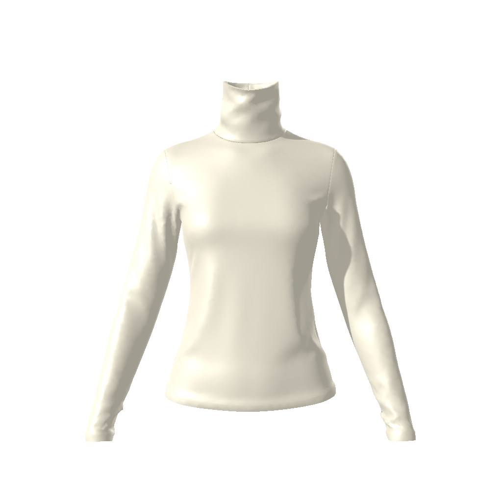 Warm Cream,Turtleneck,Tops