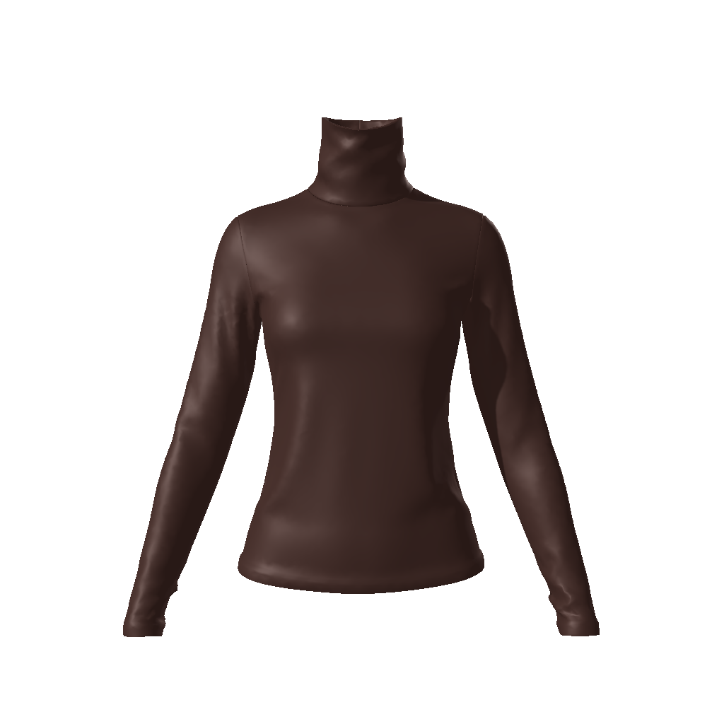 Espresso Brown,Turtleneck,Tops