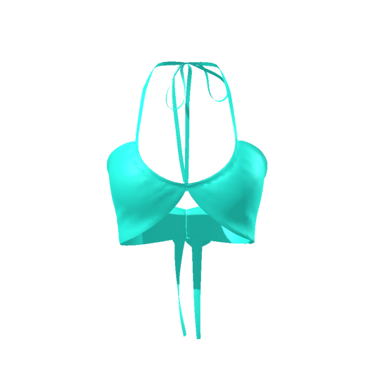 Aurichalcite Halter,Hot Turquoise Halter