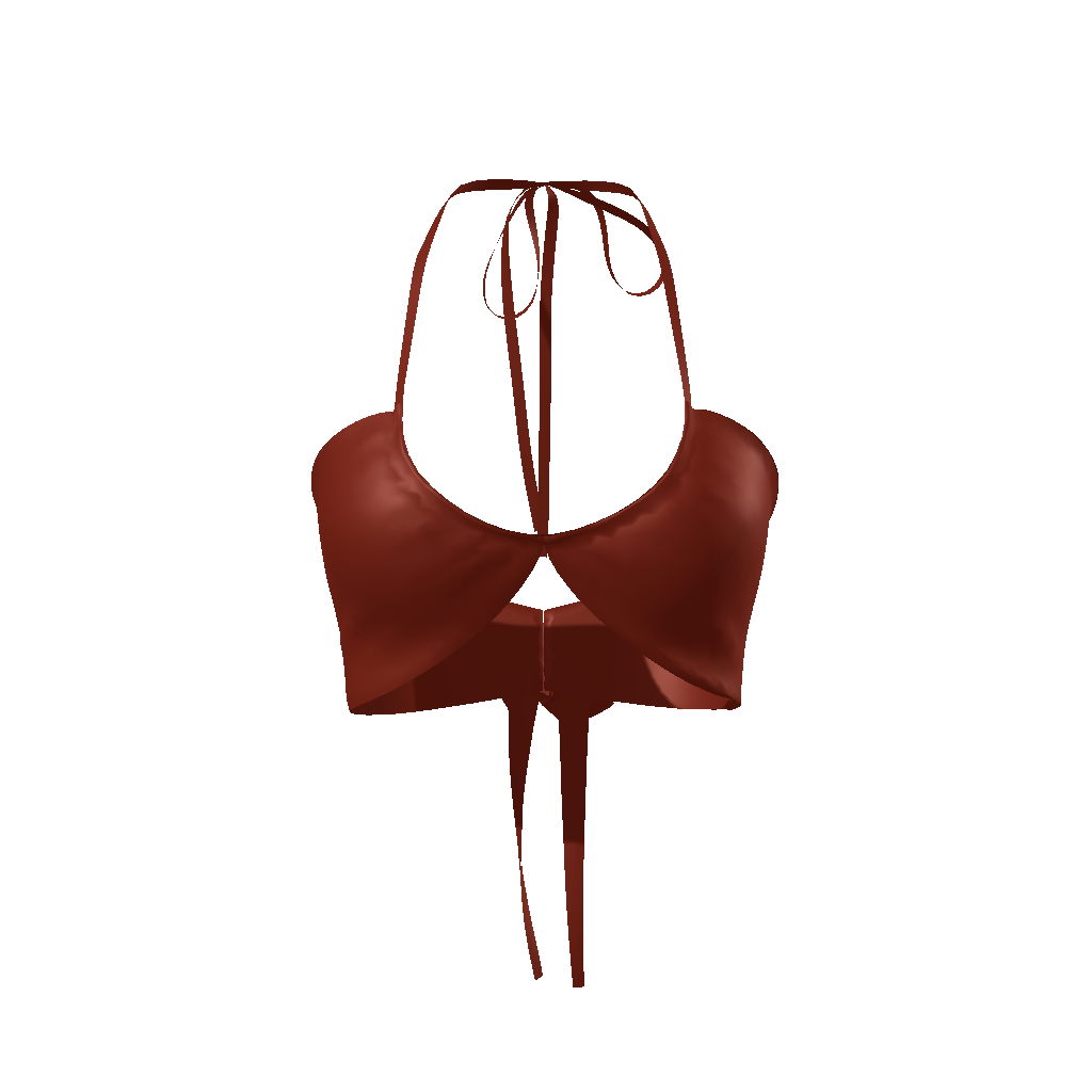 Brown Burgundy Halter